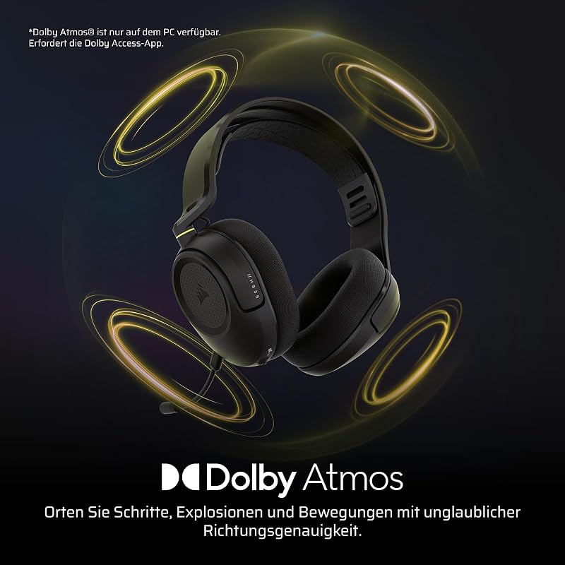 HS35 v3 Wireless Gaming-Headset mit Mikrofon – Schwarz