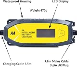 AA AA0725 4A Intelligent Car Battery Charger LCD 8 Stage Recovery 4A view 3