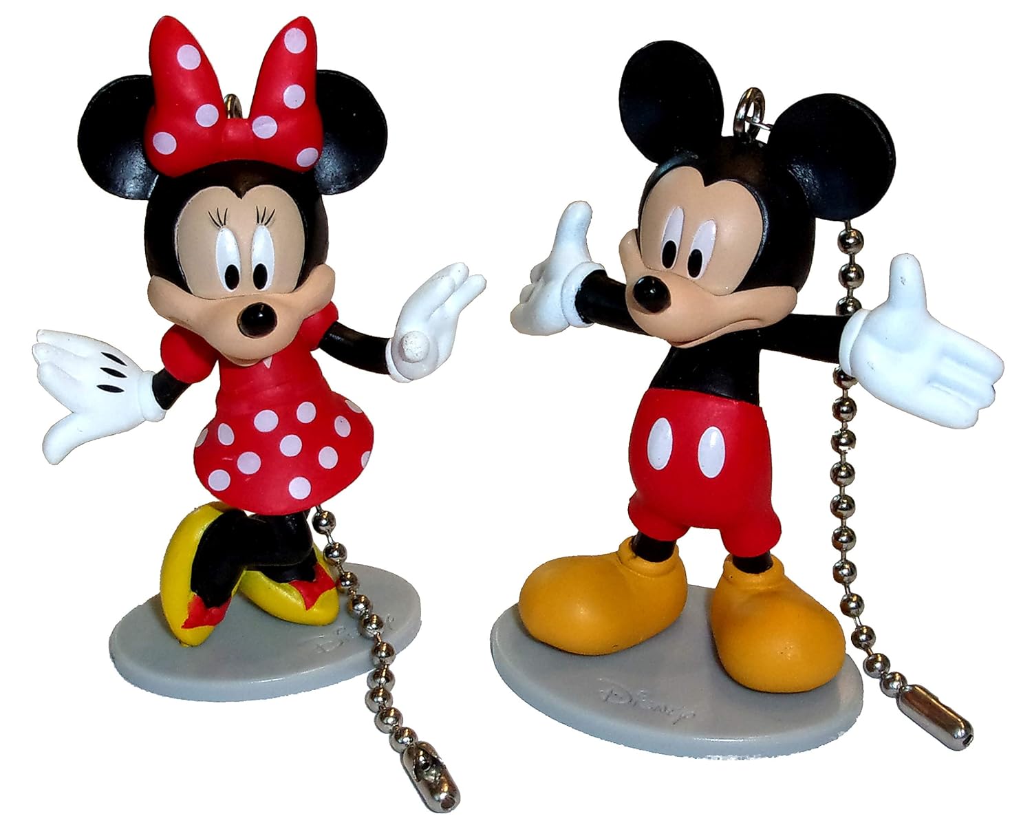 Mickey Mouse Minnie Mouse Ceiling Fan Pull Set Nickel Amazon
