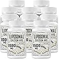 Liposomal Calcium AKG Supplement 1500 MG (Alpha-Ketoglutaric Acid), High Absorption, More Effective Than AAKG, Ca AKG for Longevity, Age Defense, Cellular Energy, Metabolic Function, 600 Softgels