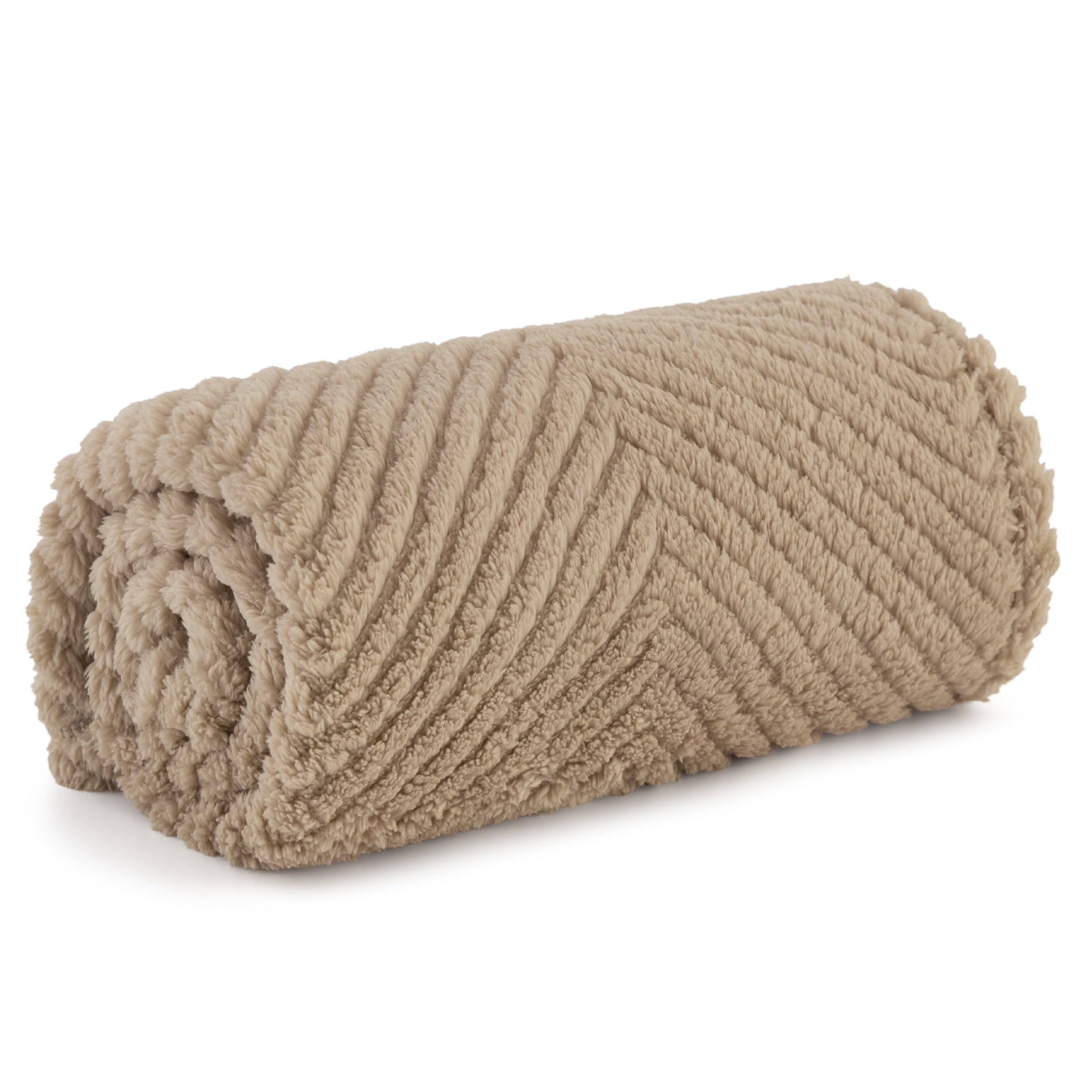 Bedsure Small Dog Blankets Washable - 80x60cm Soft Fluffy Puppy Blanket for Small Dogs, Cosy Calming Cat Blanket for Indoor Cats, Fleece Dog Bed Blankets, Pet throws for Sofa, Brown