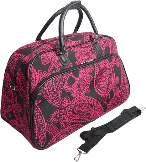 paisley print luggage