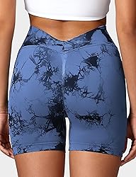 YEOREO Workout Scrunch Shorts Women V Back Gym Butt