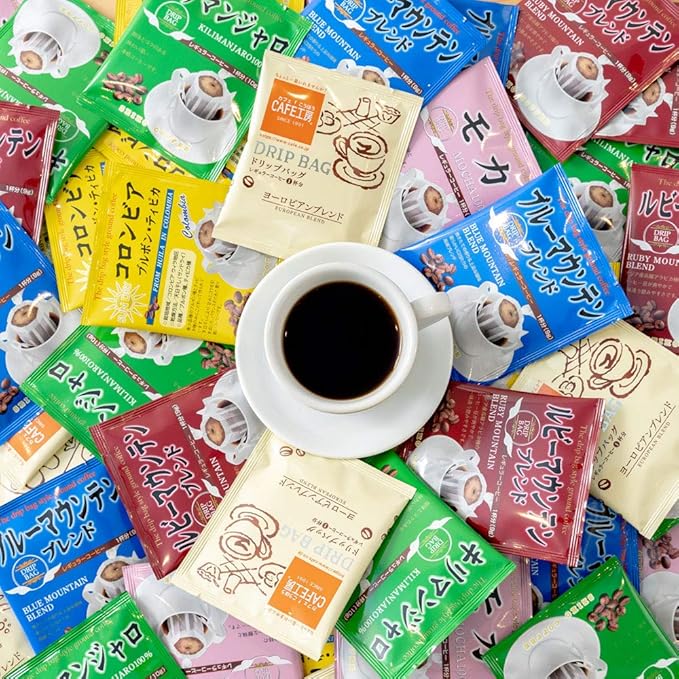 Amazon Cafe工房 カフェ工房 ドリップコーヒー 6種80杯セット ドリップ コーヒー 80杯 アソート セット Cafe工房 カフェ工房 ドリップバッグ 通販