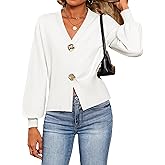 Bellcoco Sweaters for Women V Neck Lightweight Cropped Sweater Ribbed Knit Pullover Cute Tops Spring Summer Outfits 2026