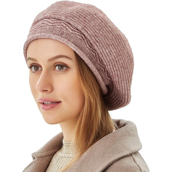Ailaile Cashmere Berets Hats Women Winter Warm Merino Wool  display picture 1