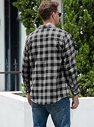 SANGTREE Boys Flannel Shirt Long Sleeve Button Down