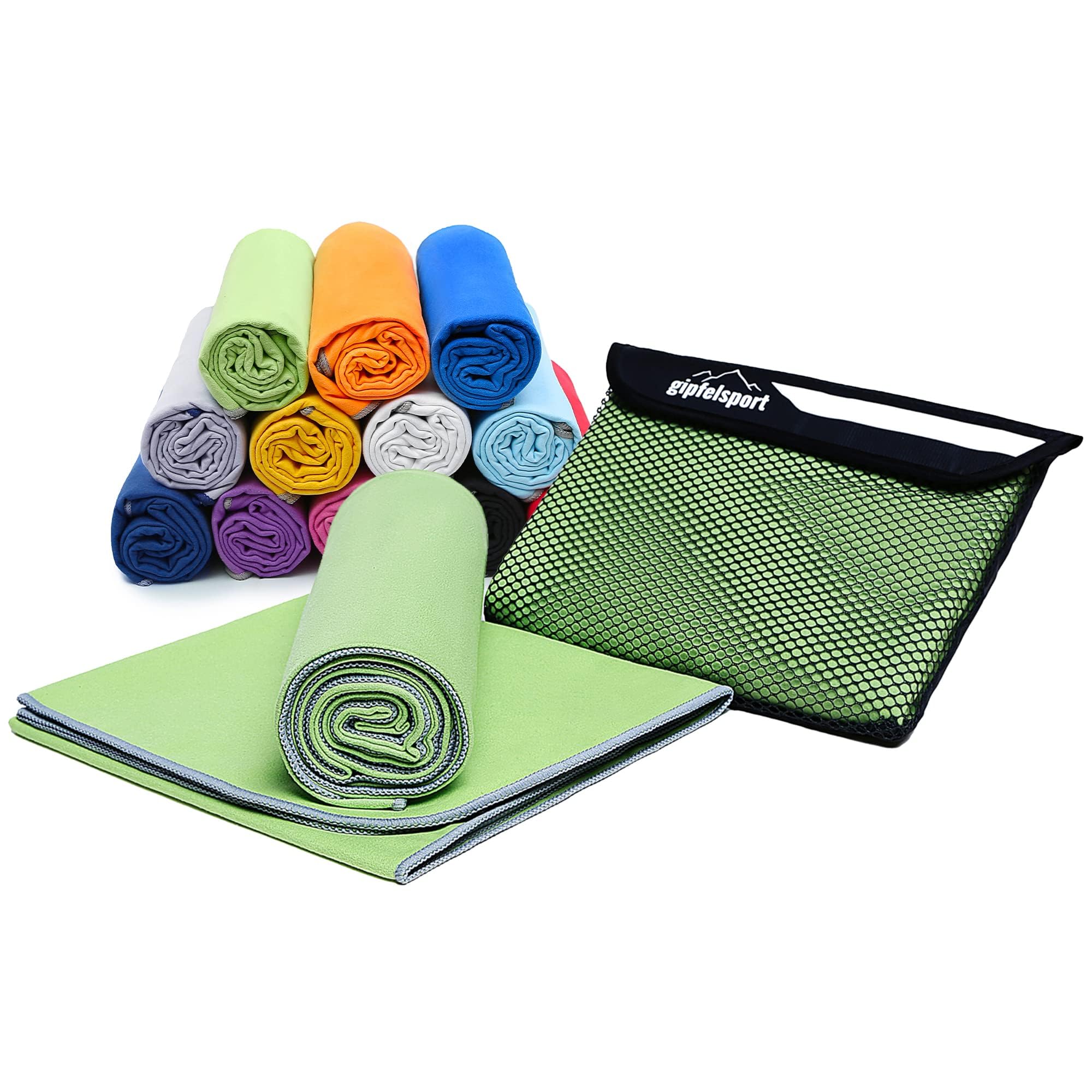 gipfelsport Microfibre Towel 1x S(80x40cm) Green