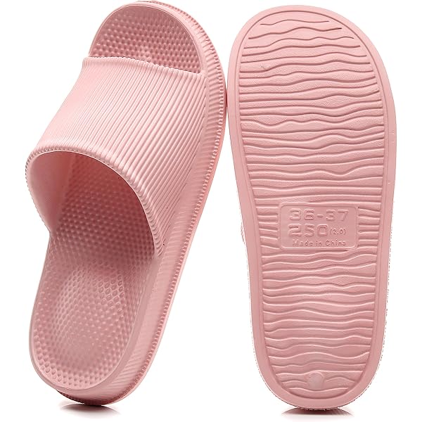 BH-JJSMGS Pillow Slippers For Women And Men, Cloud Slides Shower Sandals House Shoes Comfy And Cushioned Thick Sole