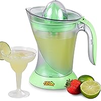 Nostalgia Taco Tuesday Electric Lime Juicer & Margarita Kit, Holds Margaritas, Daiquiris, Smoothies, Slushies, with Salt…