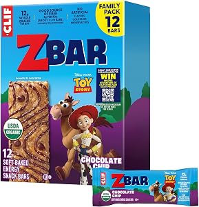 Zbar Chocolate Chip Soft-Baked Snack Bars, Organic Granola Bars, 12ct | USDA Organic, No Artificial Flavors, Colors, or Prese