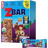 Zbar Chocolate Chip Soft-Baked Snack Bars, Organic Granola Bars, 12ct | USDA Organic, No Artificial Flavors, Colors, or Preservatives, Non-GMO, 12g Whole Grains, Snacks for Kids