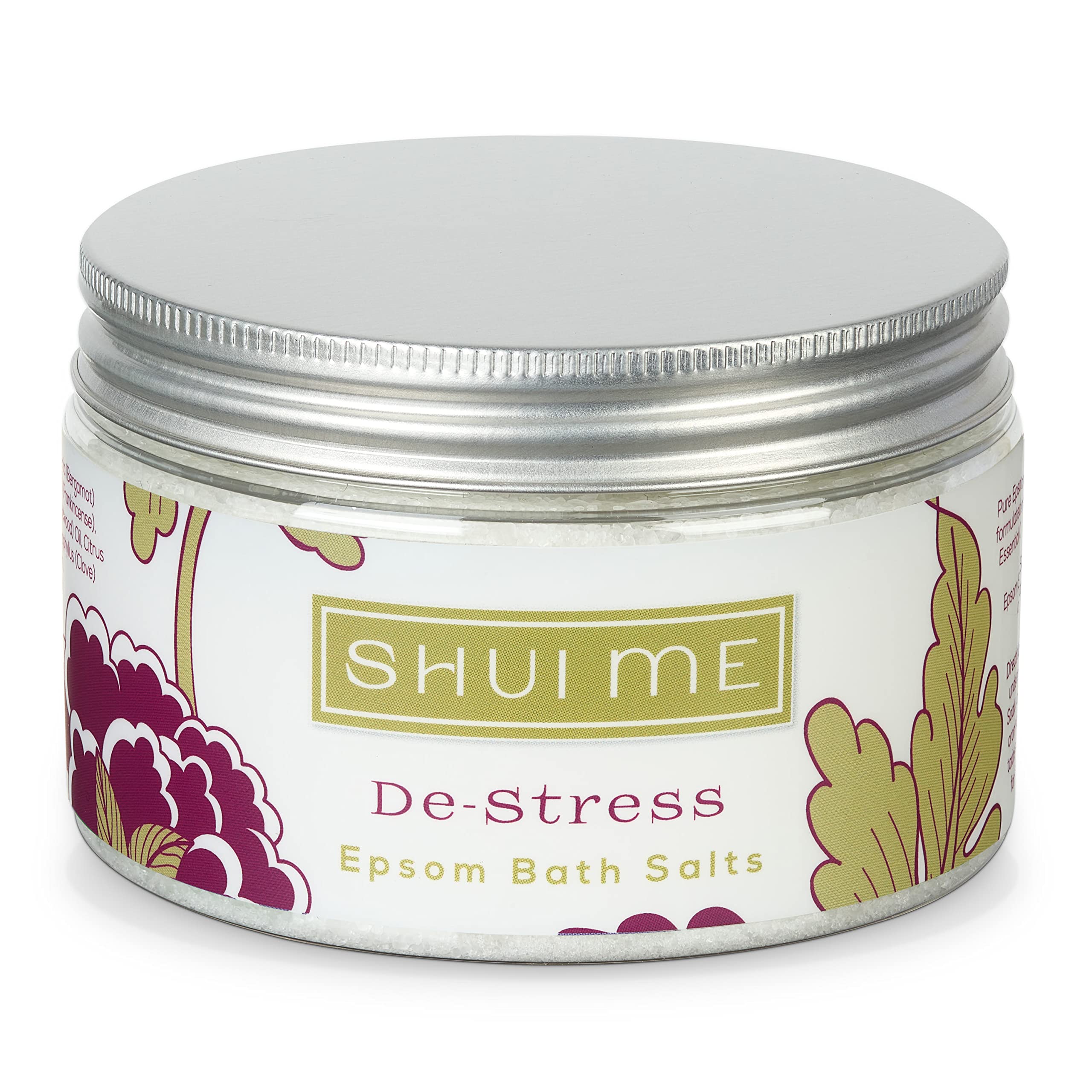 Shui Me DeStress Epsom Bath Salts 300g Infused with Pure Essential Oils Including Jasmine & Bergamot