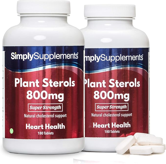 Plant Sterols 800mg 360 Tablets in Total = Up to 12 Month Supply