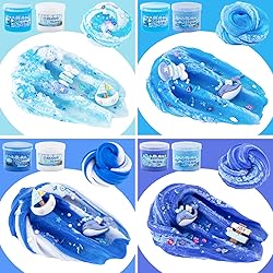 6 Packs Slemes, Blue Slime Kit - Cloud Slime kit