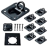 Lonffery 8 Pack Recessed D-Ring Tie Down Anchors