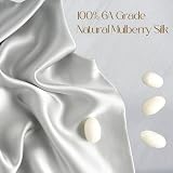 ZIMASILK 100% Mulberry Silk Pillowcase 19 Momme 6A 50x75 Light Grey view 2