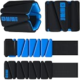 SPORTBIT Wrist and Ankle Weights for Women - Set of 2 (1lb Each) Wearable Ankle &amp; Wrist Weights - Leg &amp; Arm Bands, Silicone Weighted Bracelets for Workout, Walking, Running, Yoga, Pilates
