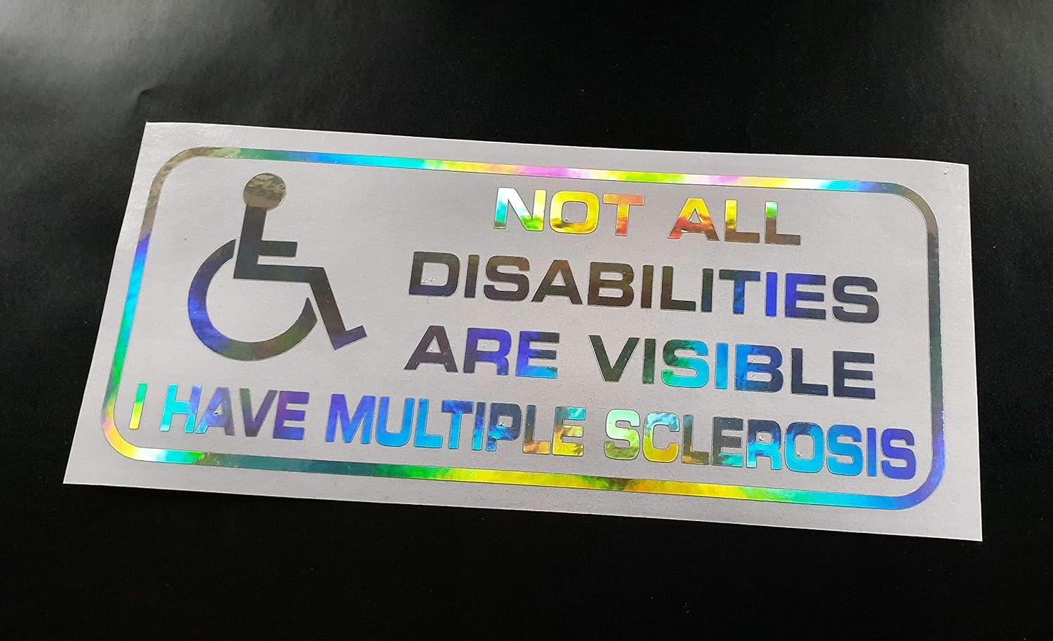 NOT ALL DISABILITIES ARE VISIBLE Multiple Sclerosis Disability Disabled Blue Badge Holder