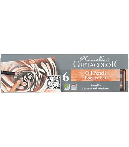 Cretacolor Artino Basic Sketching Set - 10 Piece Drawing Tin With Graphite & Charcoal