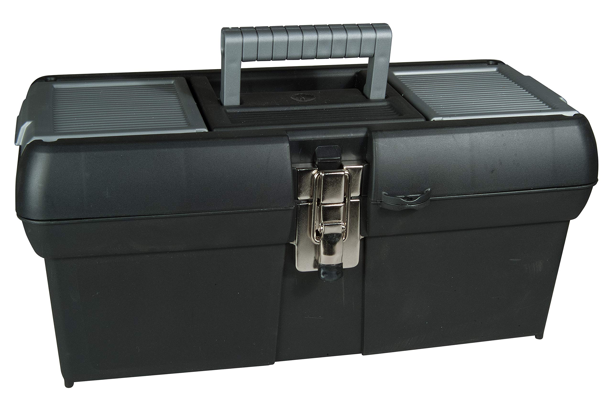 STANLEY Toolbox Storage Metal Latch, 2 Lid Organisers, Portable Tote Tray for Tools, 16 inch, 1-94-857