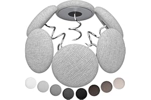 AHAILUOO Fabric Covered Twist Pins for Upholstery, 8 Colors, Button Pins for Sofa, Bed Skirts, Slipcovers (12 Light Gray)