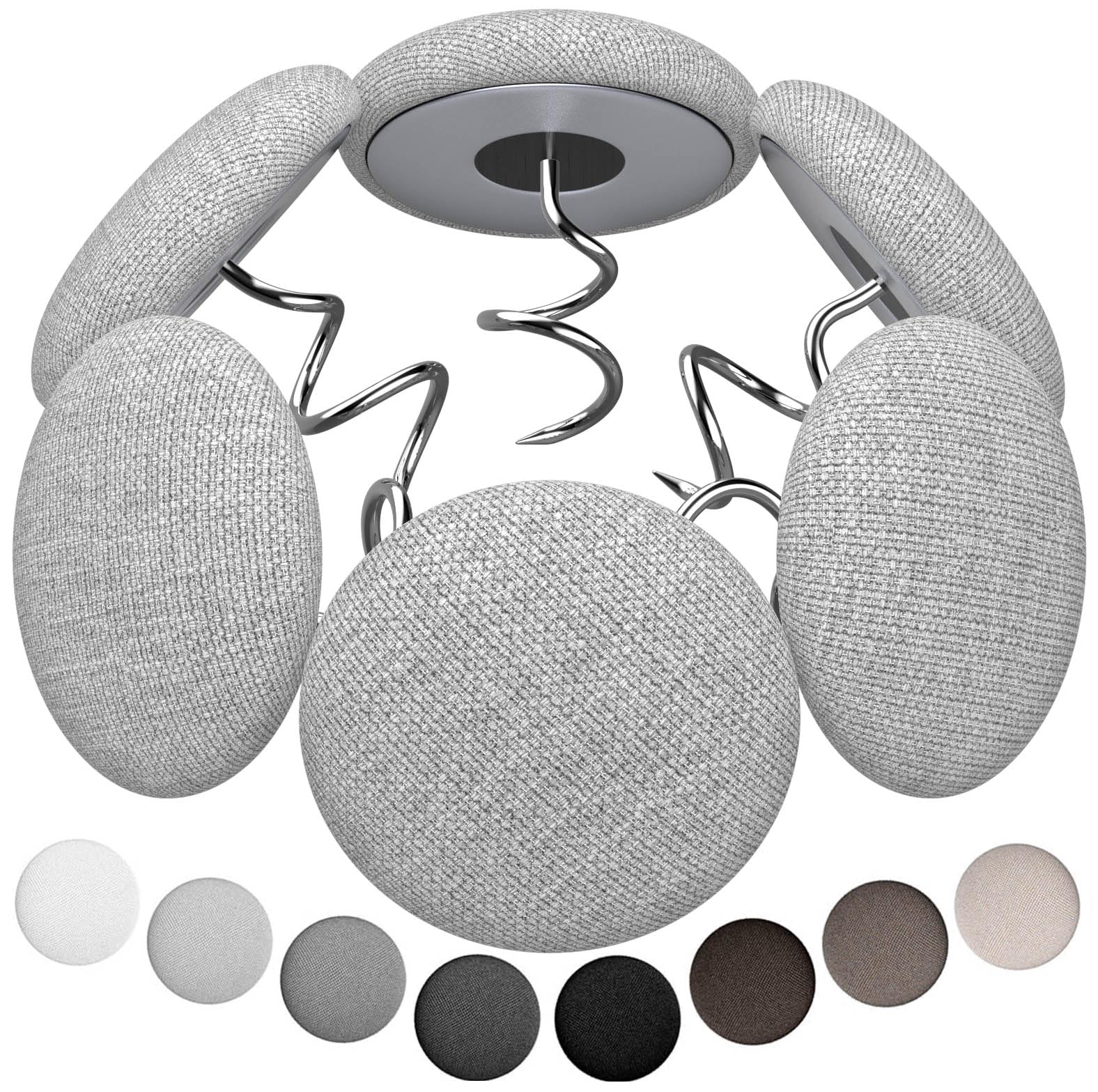 Photo 1 of AHAILUOO Linen Fabric-Covered Twist Pins - 8 Colors Upholstery Pins & Bed Skirt Pins -Used to Secure Sofa Cushion, Armrest Covers, Furniture & Bed Skir(12, Light Gray)