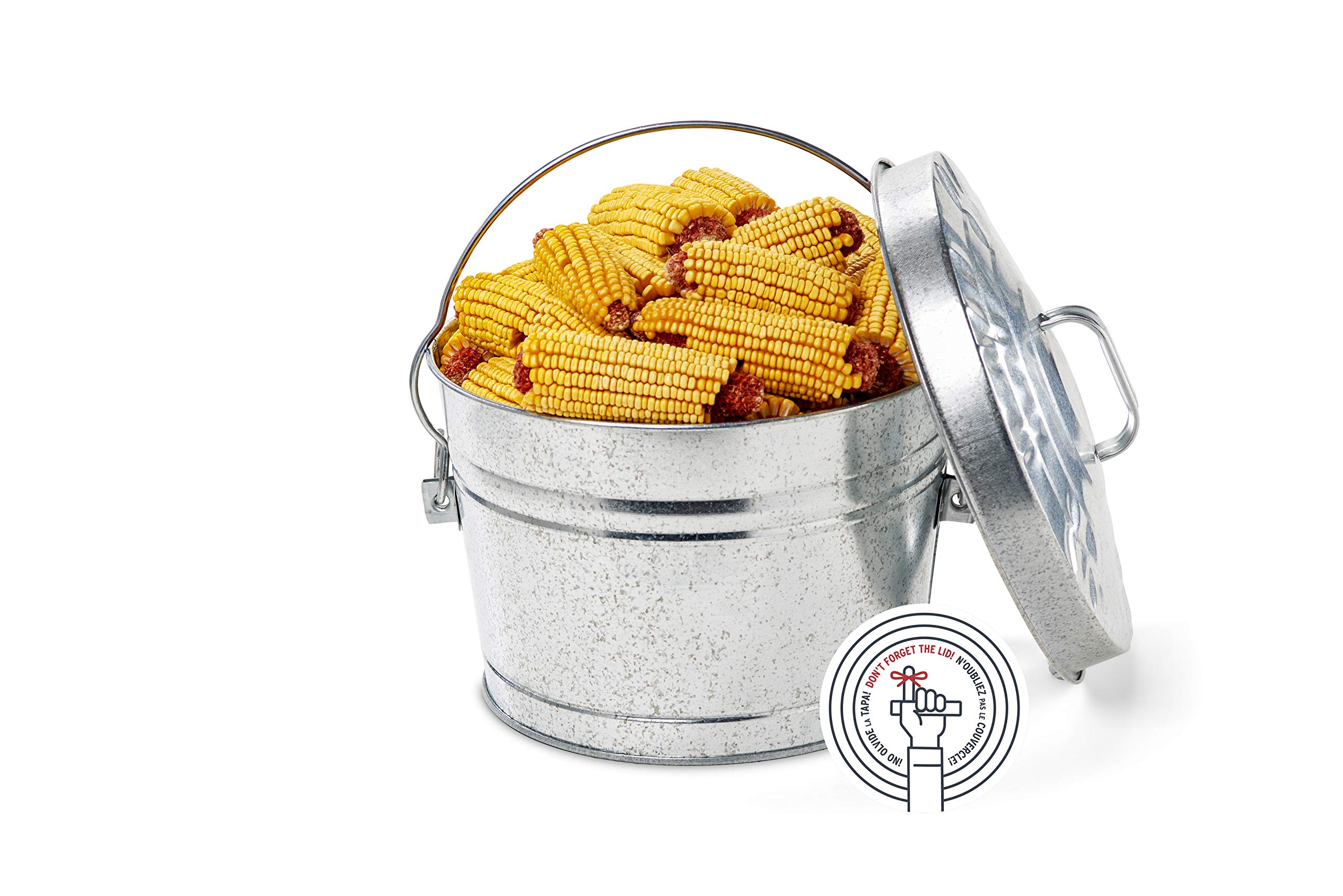 Behrens 1697 Manufacturing 6104 Galvanized Steel Locking Lid Can, 4