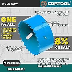 Cortool 4-1/4" Hole Saw with Dust Bowl, Bi-Metal