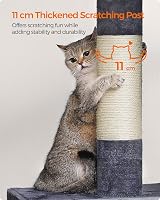 Feandrea Cat Tree Tower 101 cm XL Smoky Grey PCT614G01 20 kg view 5