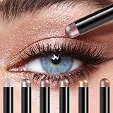 HQDA 6PCS Eyeshadow Stick Set Shimmer Metallic Waterproof Long Lasting view 4