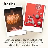 JENOLITE Silver Glitter Spray 400ml Clear Lacquer Multi-Surface Crafting view 6