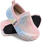 WateLves Kids Toddler Slippers Girls Boys Slip on House Shoes Lightweight Anti Slip Sock Slippers Winter Indoor Outdoor Walking Shoes