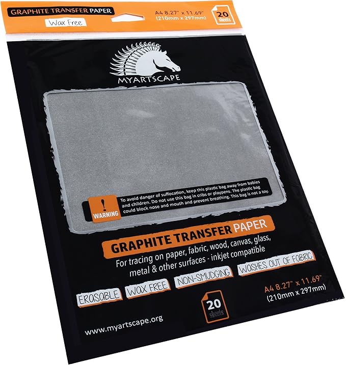 Graphite Paper WaxFree Black (20 Sheets)