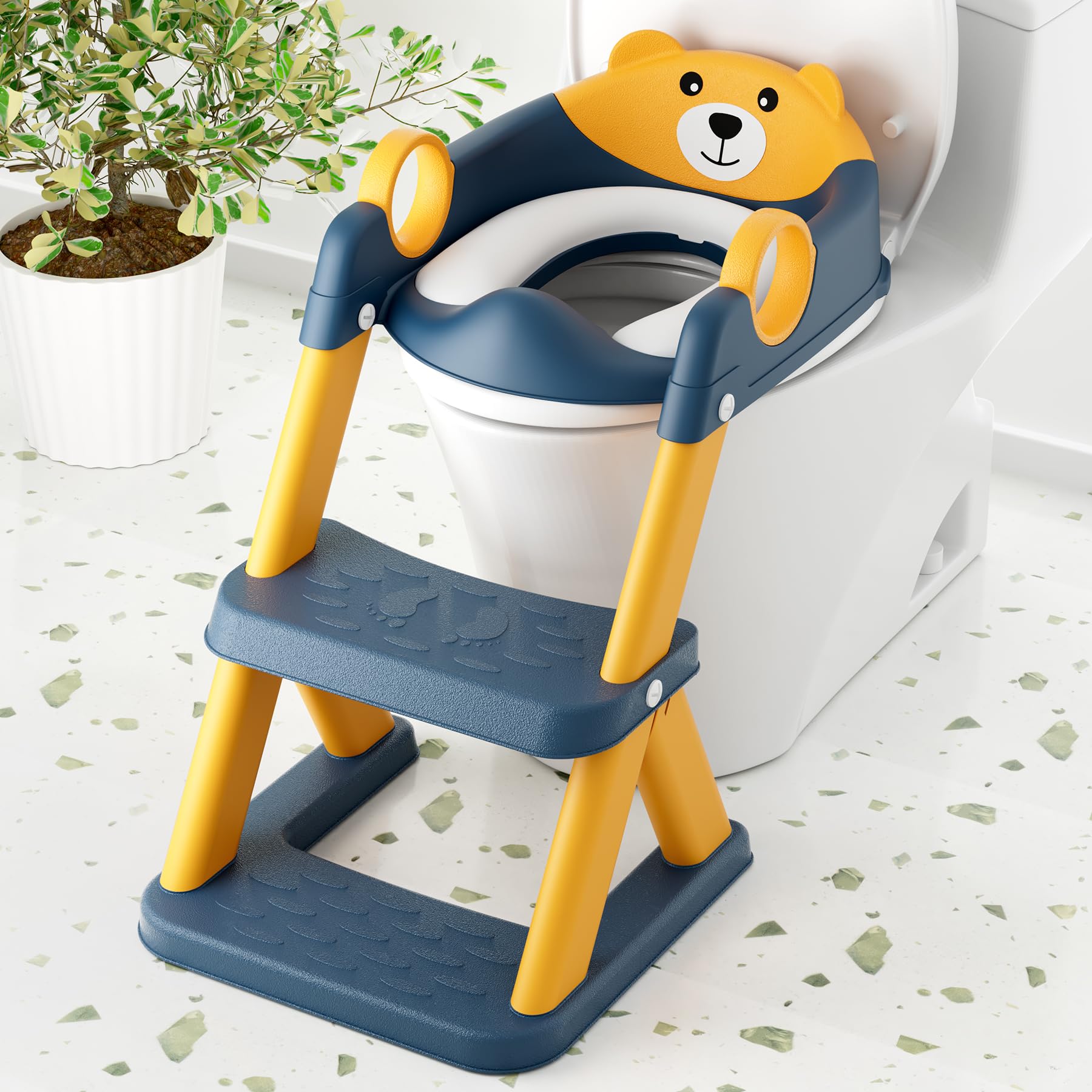 View 1 of ***MISSING PARTS***
COOSEYA Toilet Seat, Potty Training Seat for Toddler, Upgraded 2-in-1 Potty Toilet Training for Boys and Girls,Waterproof Cushioned Mat with Non-slip Step Stool