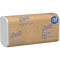 Scott Professional Universal Multifold Paper Towels, Bulk (03650), Absorbency Pockets, White, 9.2"x9.4" Towel, White, Compres
