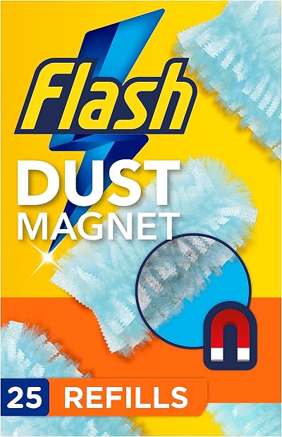 Flash Duster Dust Magnet Refills 25 Pack 5x5 Compatible with Short & XXL Handles