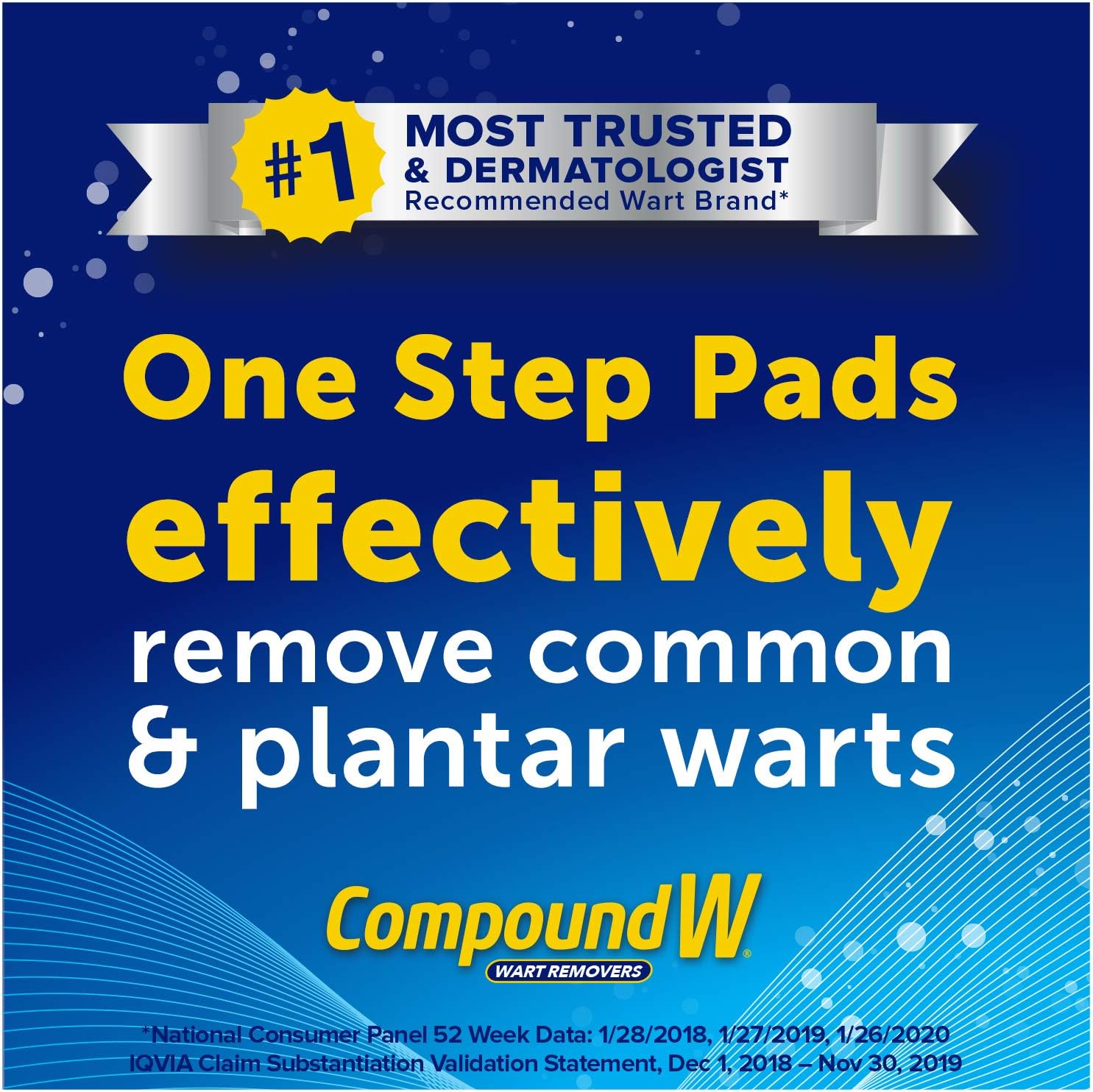 Compound W One Step Pads | Salicylic Acid Wart Remover | 14 Count (Pack of 1) Pads, White: Health & Personal Care
