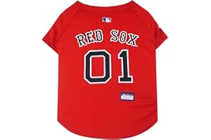PETS FIRST Official MLB Boston Red Sox Pet Jersey for Dogs & Cats, Size Large - Stylish Baseball Jersey for Your Furry Fan- Show Off Team Spirit with The Perfect Fan Apparel Gear for Pet, Dog & Cat