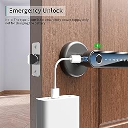 IRONZON Fingerprint Door Lock with Handle Smart