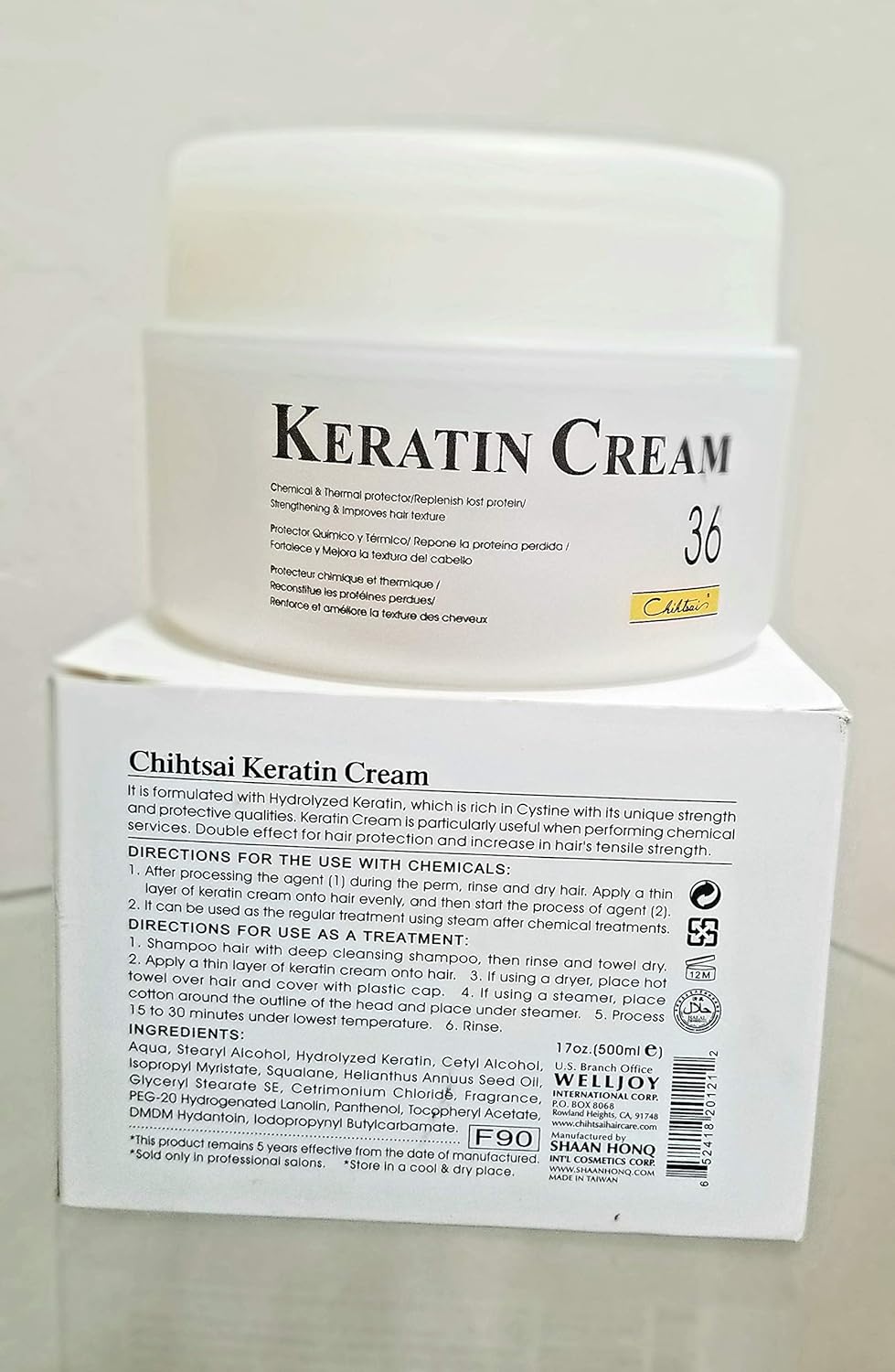 Amazon Com Chihtsai Esuchen No36 Keratin Cream Health Personal