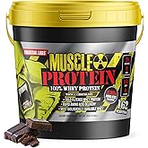 COLOSSAL LABS Muscle Protein Whey Powder [12 lbs/Pack of 1]– Cold Filtered, 25g Pure Protein, 6.6g BCAAs (Packaging May Vary) (12LB, Chocolate)