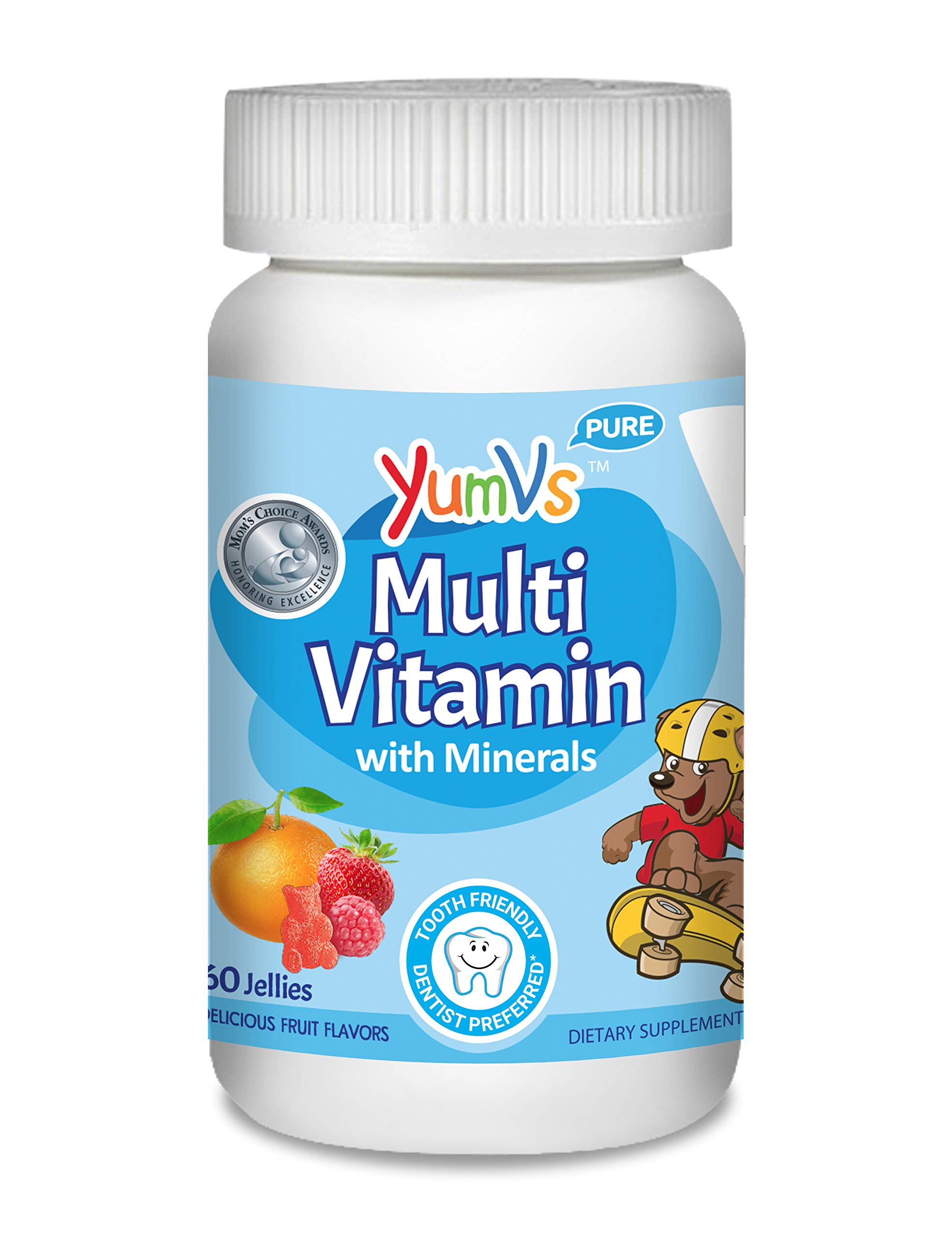 YUM-V's MultiVitamin Chewable Jellies (Gummies) for Kids, Fruit Flavor (60 Ct); Dietary ...