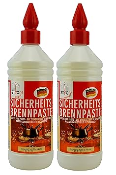 STYX Ambiente Sicherheitsbrennpaste Brenngel Duo-Pack 2X 1000 ml! Hergestellt aus ausschließlich nachwachsenden Rohstoffen un