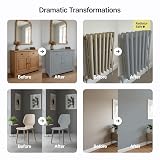 Hemway Chalk Paint Lead Grey 1L Furniture Paint Matte Finish view 5