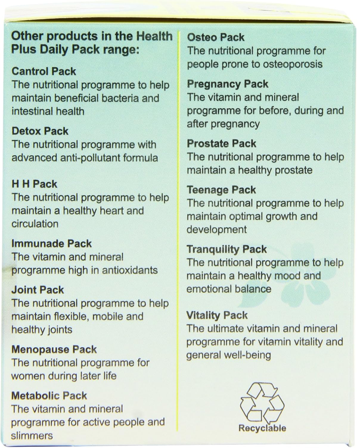 Health Plus Diabesity Pack Blood Sugar Balancing Daily Supplement - 28 Day Supply, Natural - Image 3