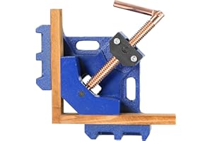 FLKQC Welding Angle Clamp, Heavy Duty 90 Degree Cast Iron Welding Angle Clamp Two Axis Welding Clamp Right Angle Clamp Self C