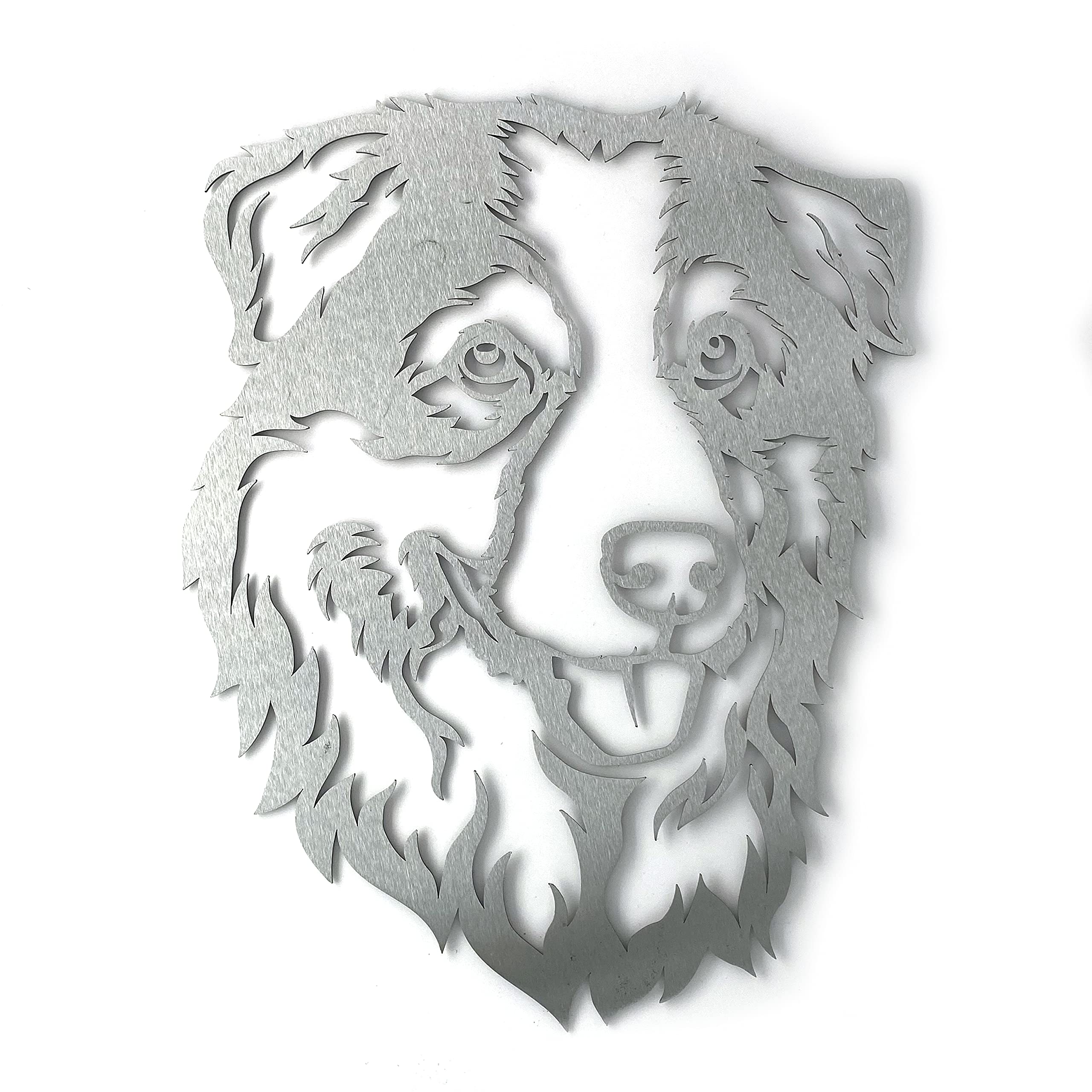 Image Industry Australian Shepherd - Dog Garden Art Sculpture/Garden Ornament/Rusty Metal Dog/Metal Garden Sculpture/Metal Art (Medium 289mm x 379mm)