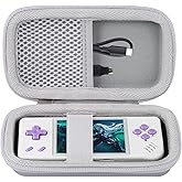 khanka Hard Travel Case Replacement for RG28XX Retro Handheld Game Console,Case Only.(White+ One HDMI Adapter)