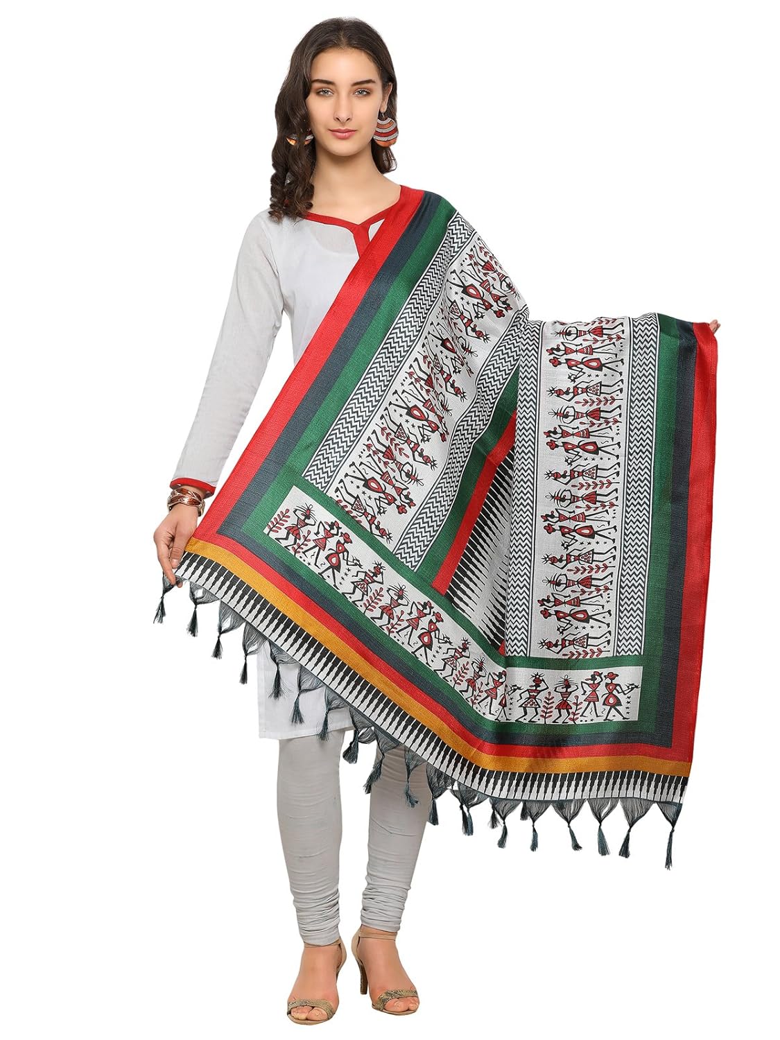 kanchnar women's bhagalpuri silk printed dupatta